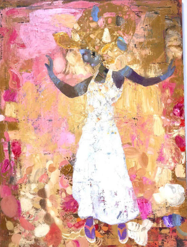 Barbarian Dance Oil on Canvas