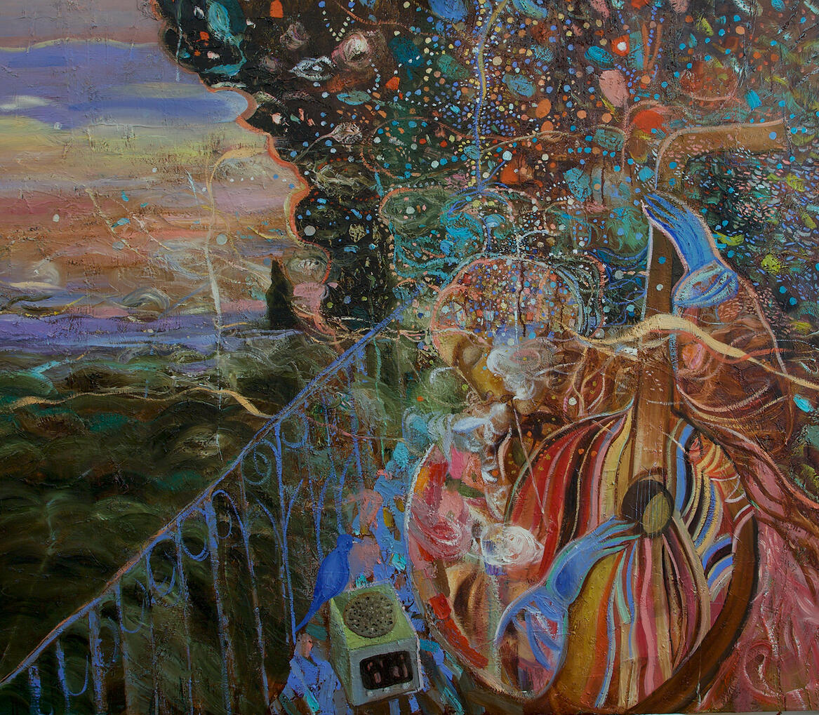One Summer Evening, 150x140, 2018. Oil on canvas