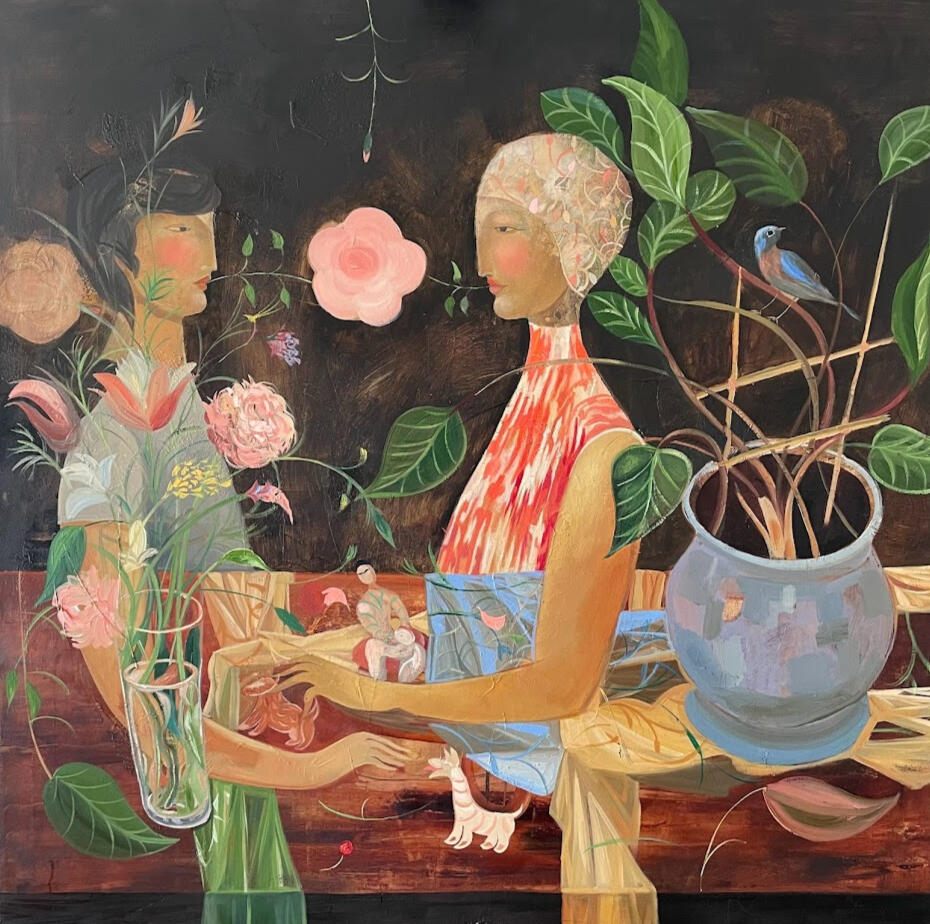 Pastoral, 120x120, 2023. Oil on canvas