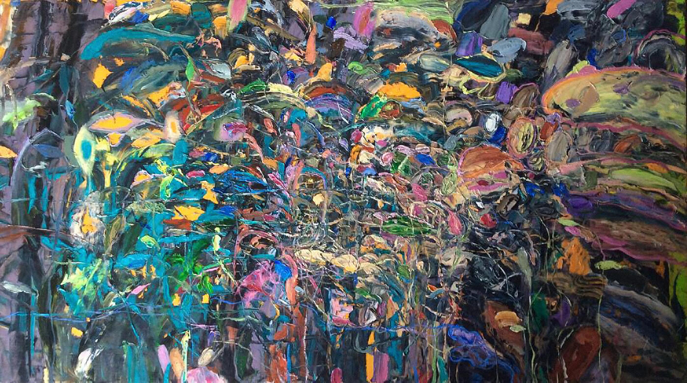 Spring, 2017 Oil on canvas, 150 × 80 cm