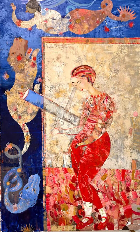 Curiosity 120x200 2023 Oil on Canvas